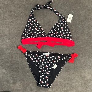 Minnie Mouse triangle top bikini